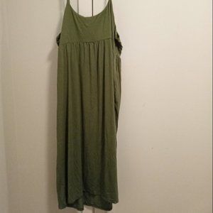 OLD NAVY GREEN STRAP DRESS - 3x